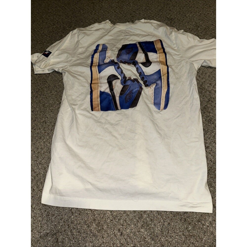 Nike Men's Jordan Flight Essentials T-Shirt SS White Size Medium Collab Shoes